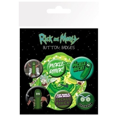 Набор значков Rick And Morty: Pickle Rick