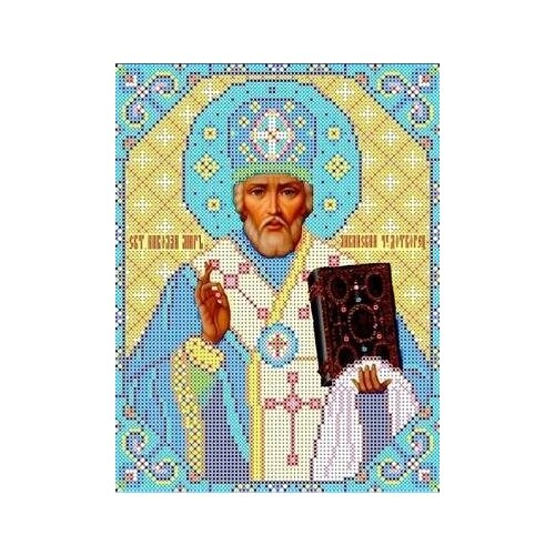 фото Набор святой николай чудотворец бисер 19х24,5 каролинка кби 4025