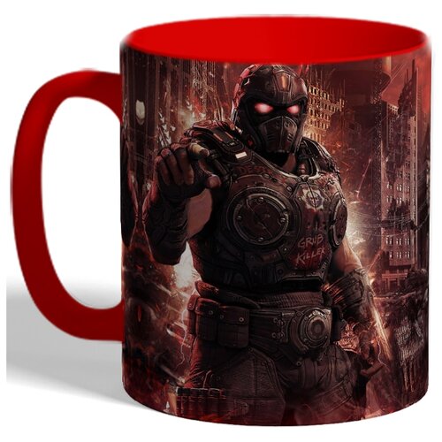 фото Кружка с цветной поверхностью на тему компьютерная игра fallout drabs