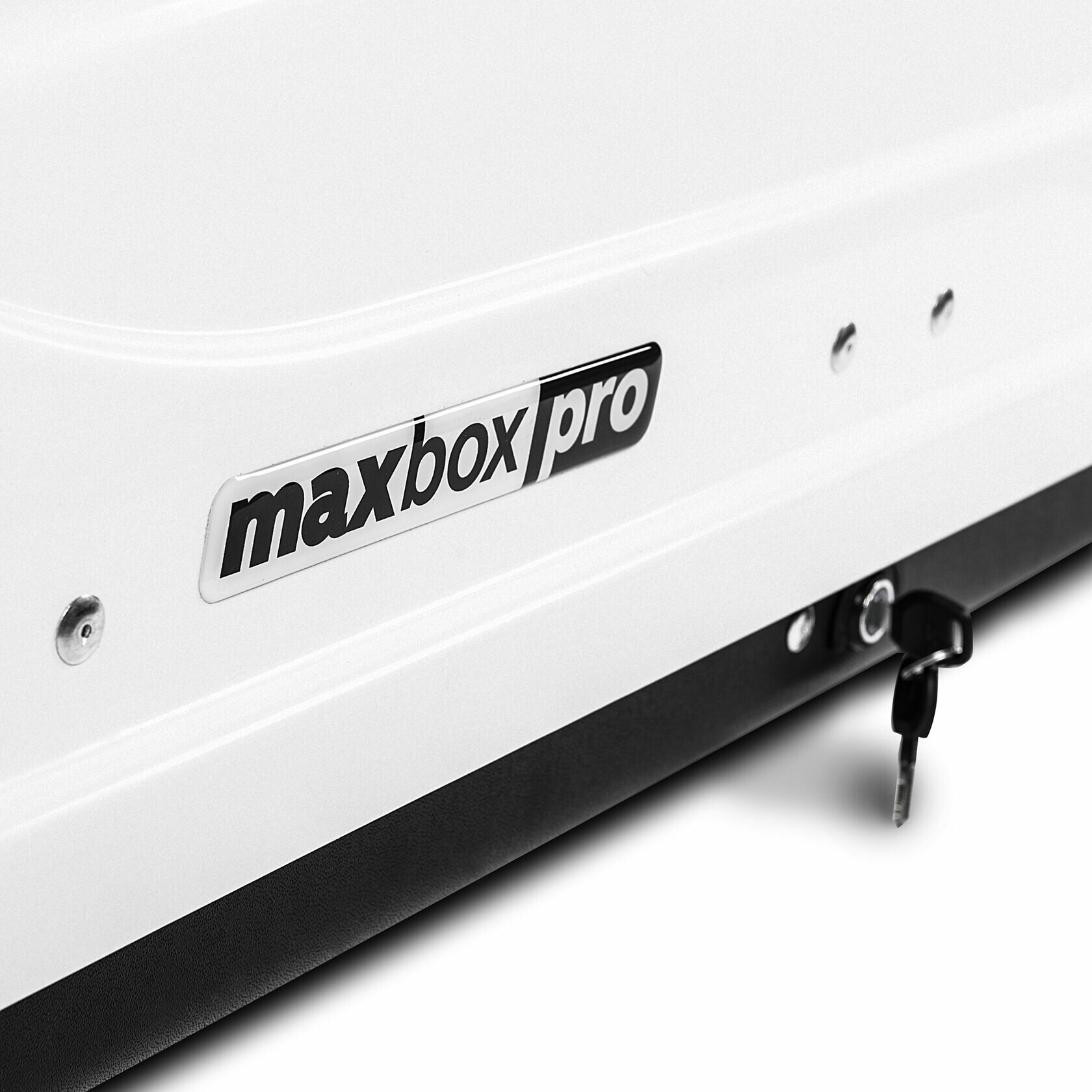 Автобокс MaxBox PRO 430 (малый) белый 136*96*42 двустороннее открывание (багажный бокс на крышу)