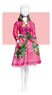 Набор для шитья DressYourDoll Одежда для кукол, №4, Fanny Tulip