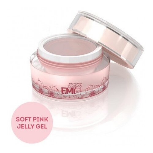 E.MI Гель Soft Pink Jelly Gel - камуфлирующий гель-желе, 15 г.