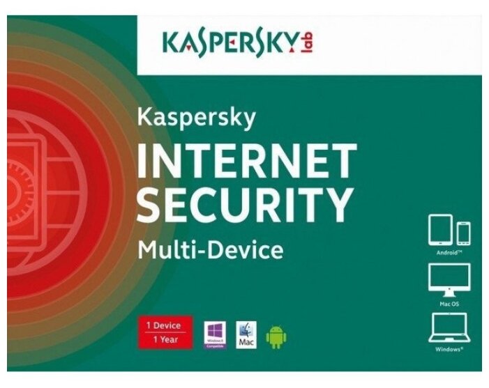 Антивирус Kaspersky Internet Security Multi-Device (1 устройство, 1 год) только лицензия