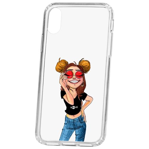 фото Чехол на ip x kruche print smiling