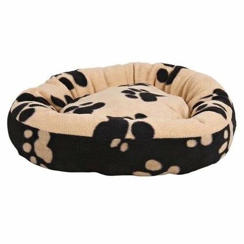 Лежак для животных Trixie Sammy Кошачьи лапки, чёрно-бежевый, 50 см