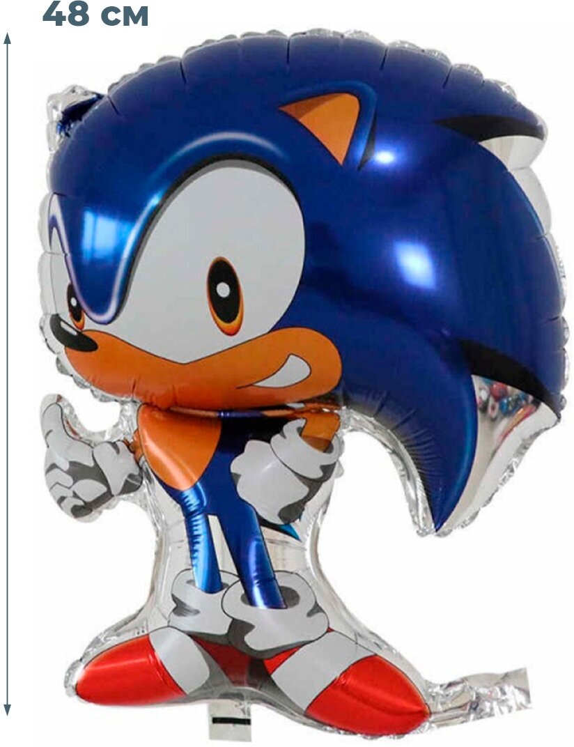 Воздушный шар Соник Sonic (фольгированный, 48 см)