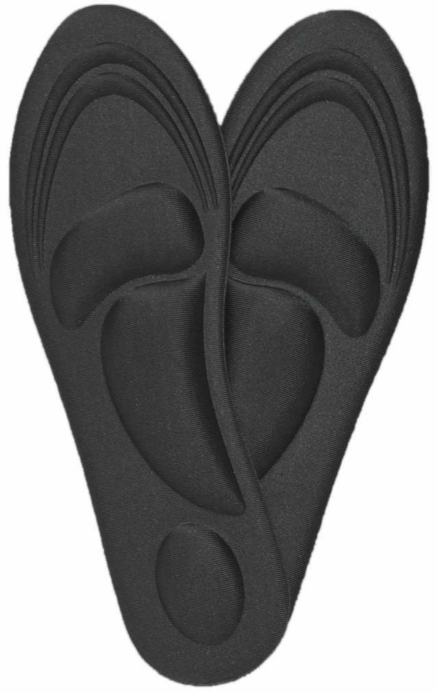 Анатомические стельки toTop для спортивной и повседневной обуви, р. 40-44, черные - фотография № 6