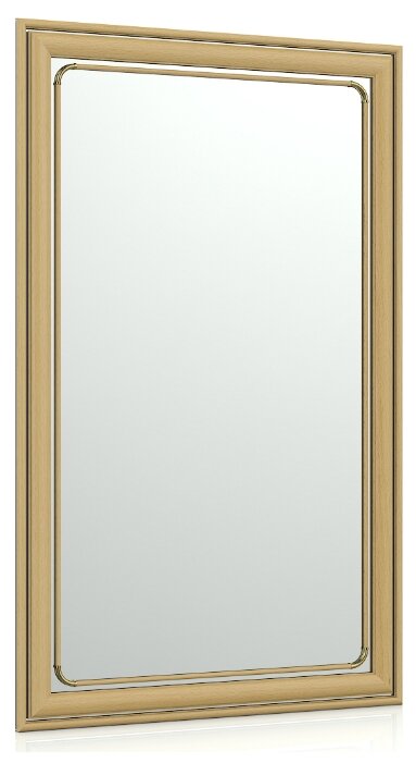 Зеркало 121 орех, ШхВ 50х80 см, зеркала для офиса, прихожих и ванных комнат, горизонтальное или вертикальное крепление