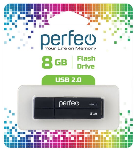 USB флешка Perfeo USB 8GB C01G2 Black