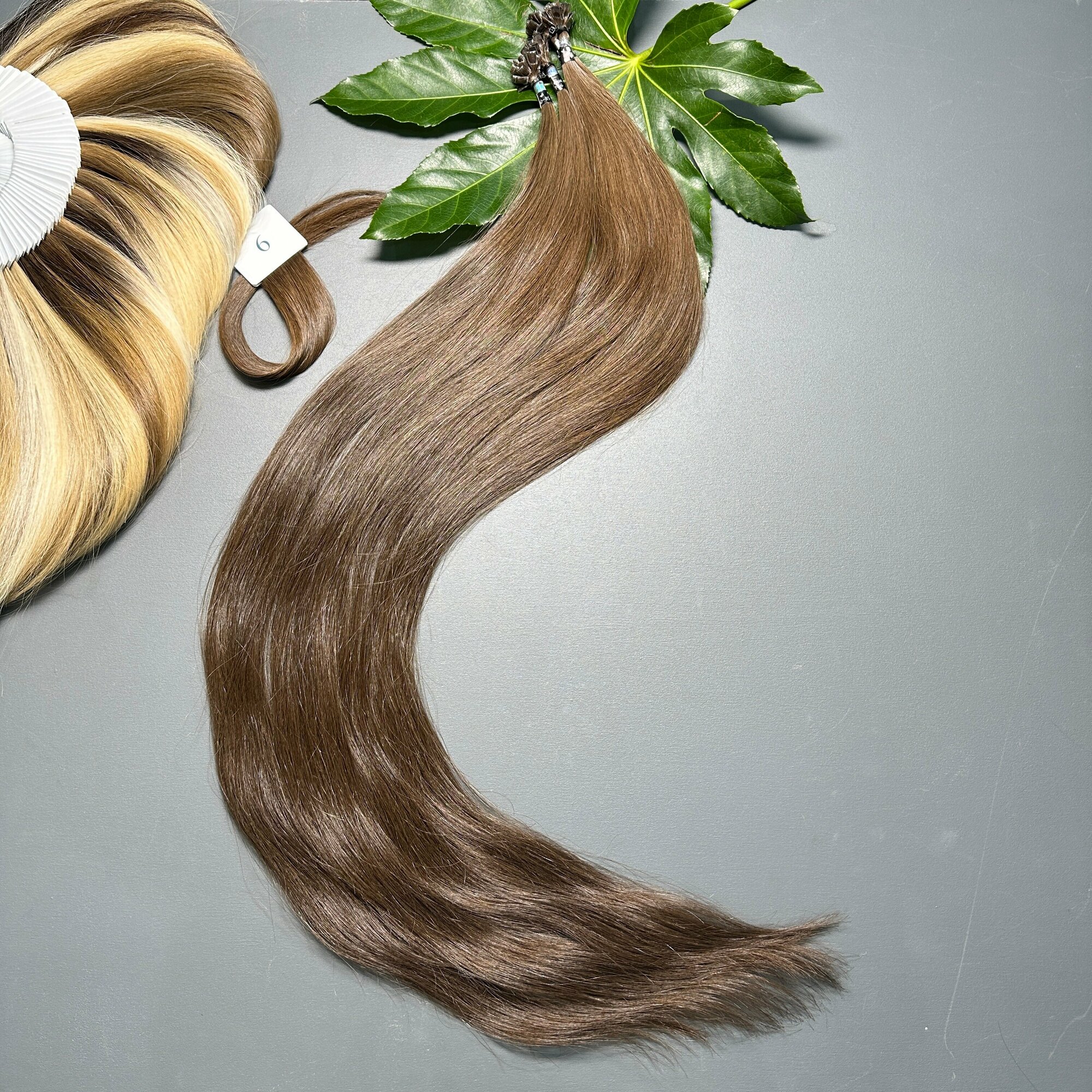 Волосы Belli Capelli славянские стандарт на классической капсуле 80см №6 (25 капсул)