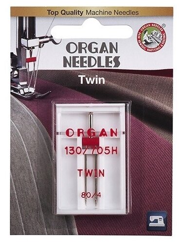 Игла/иглы Organ Twin 80/4