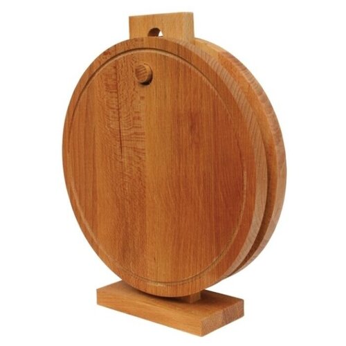 фото Набор из 2-х деревянных разделочных досок bohmann вн - 02-795 на стойке