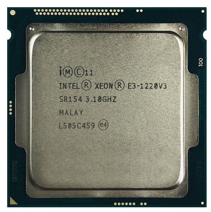 Процессор Intel Xeon E3-1220V3 сокет LGA1150, 4 x 3100 МГц, OEM 4 ядра