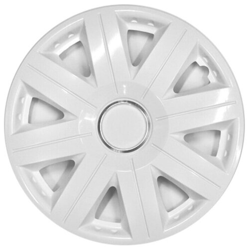 фото Колпаки на колеса jestic kosmos ring white r14 , комплект 4шт