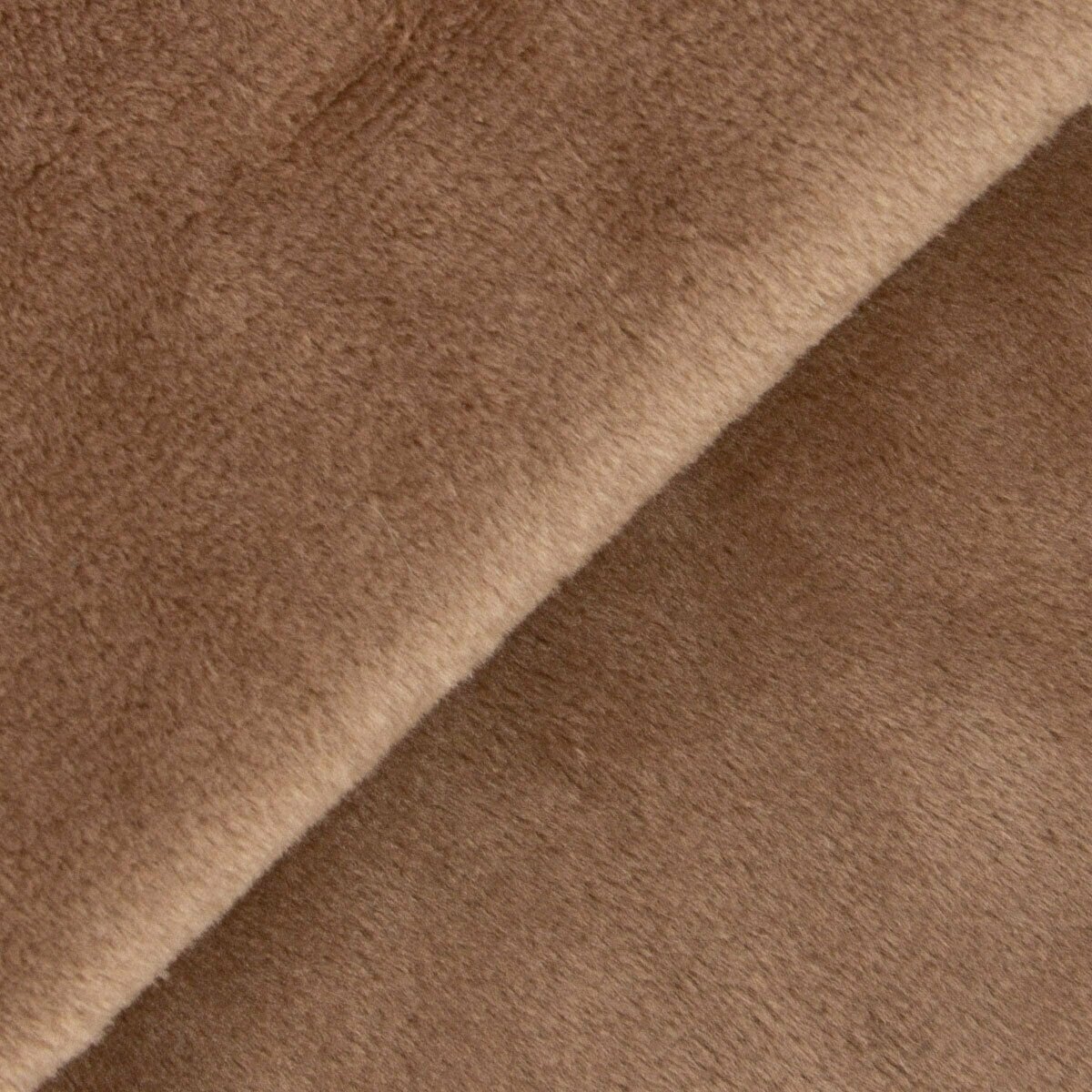 Ткань для игрушек, плюш "PEPPY" PEV, 48x48см, 273г/кв. м, 100% полиэстер 34 св. коричневый/lt. brown