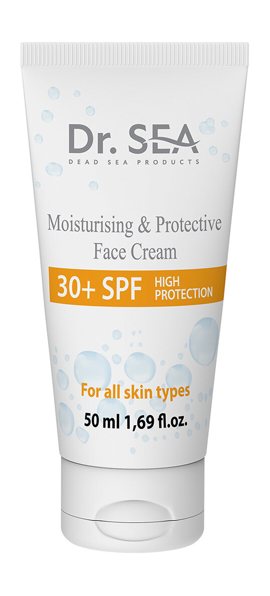 Увлажняющий и защитный крем для лица Dr.Sea Moisturising and Protective Face Cream SPF 30 /50 мл/гр.