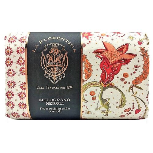 La Florentina Мыло кусковое Giardino Segreto Pomegranate & Neroli парфюм, 270 мл, 270 г средства для ванной и душа la florentina giardino segreto мыло pomegranate