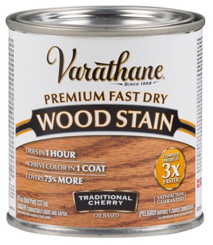"Морилка - Масло Для Дерева Varathane Premium Fast Dry Wood Stain традиционная вишня 0,236 л"