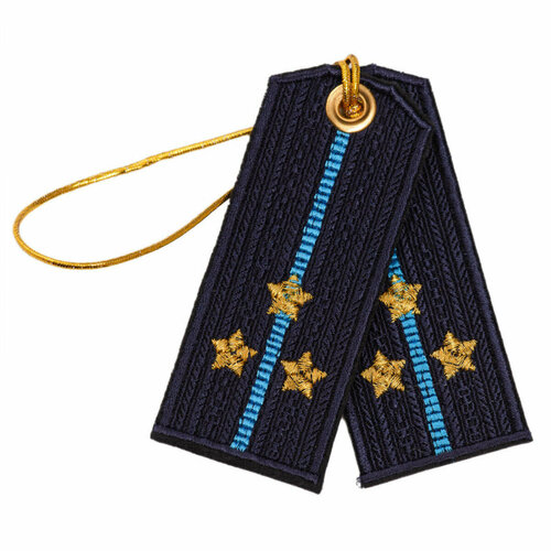 Брелок-погоны ВВС син фон гол просв ст лейтенант 770₽