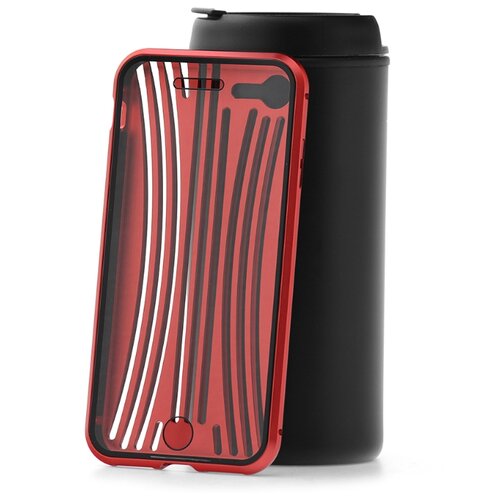 фото Чехол на ip 7 kruche metal suitcase red