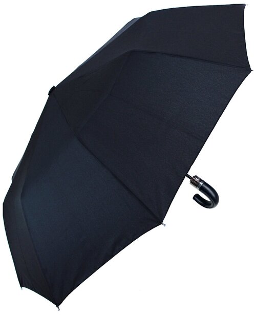 Зонт Lantana Umbrella, автомат, 3 сложения, купол 105 см., 9 спиц, система «антиветер», чехол в комплекте, для мужчин, черный