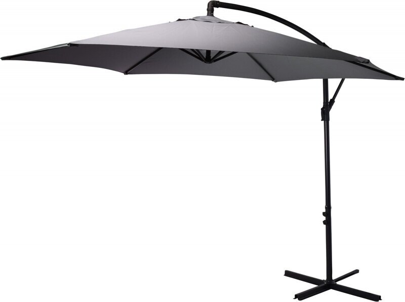 Зонт садовый складной Koopman ф300 купол темно-серый