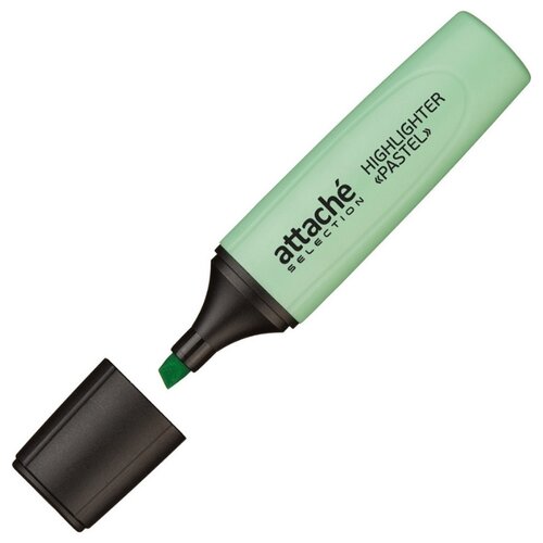 Маркер выделитель текста Attache Selection Pastel, 1-5мм, зелёный 5 шт.