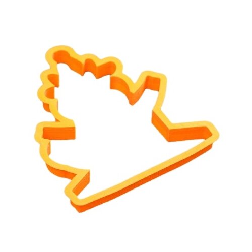 Форма для пряников Коровка с подарком, цвет оранжевый Lubimova 5294231 .