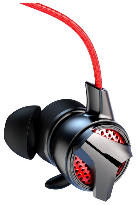 Наушники Baseus GAMO Type-C/AUX Wired Earphone C15, двойной микрофон, Красный, NGC15-91