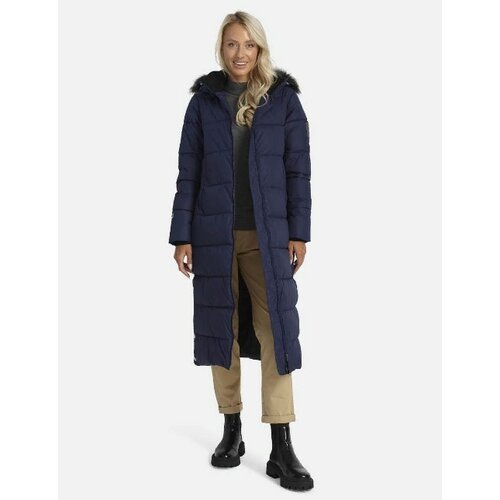 фото  куртка huppa, демисезон/зима, силуэт свободный, капюшон, карманы, грязеотталкивающая, ветрозащитная, внутренний карман, водонепроницаемая, съемный капюшон, манжеты, размер 00м, синий