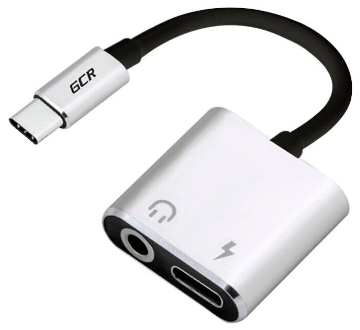 Переходник для наушников Type C на jack 3.5mm GCR 00470 с функцией зарядки