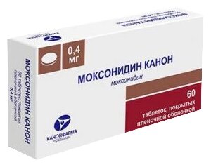 Моксонидин Канон таб. п/о плен., 0.4 мг, 60 шт.