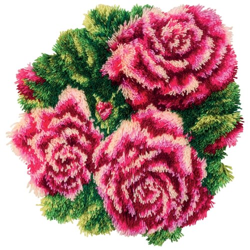 фото Набор для вышивания "panna" ki-7037 ( ки-7037 ) "коврик розы" 40*48см