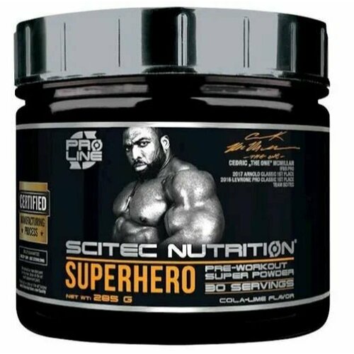 предтренировочный комплекс scitec nutrition superhero 285 гр 31 порция красный чай латте Предтренировочный комплекс Scitec Nutrition SuperHero 285 гр 31 порция Красный Чай - Латте