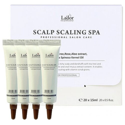 Пилинг для волос La'dor Scalp Scaling Spa 20*15 г профессиональная косметика для волос lador пилинг для кожи головы scalp scaling spa