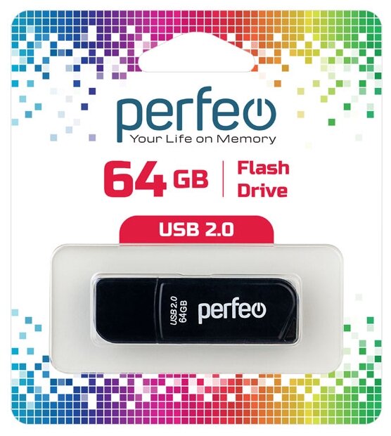 USB флешка Perfeo USB 64GB C10 Black