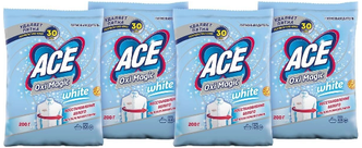 Ace пятновыводитель Oxi Magic White, 200 г, 4 уп.