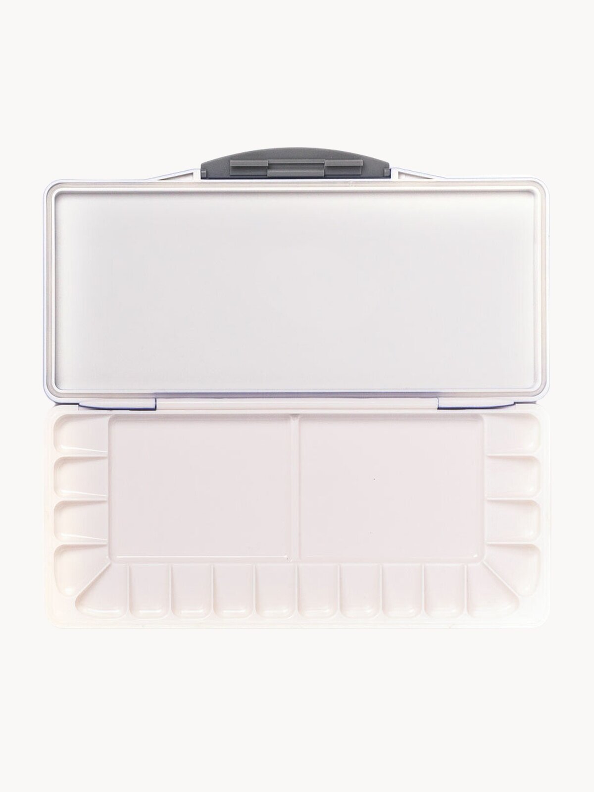 Палитра для акварели профессиональная герметичная Малевичъ, 18 ячеек, синяя, 12,5х27,5 см