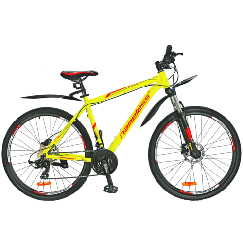 Велосипед Nameless J7600DH 27.5 (2023) 19" желтый/красный