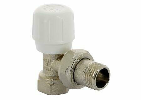 фото Вентиль угловой ручнной регулировки 3/4" для алюминиевого радиатора