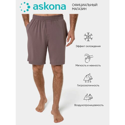 фото Шорты аскона, размер 48, коричневый