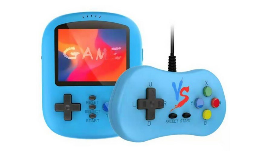 Игровая приставка GAME BOX Handheld Game Console K21 620 in 1 (+gamepad) Blue