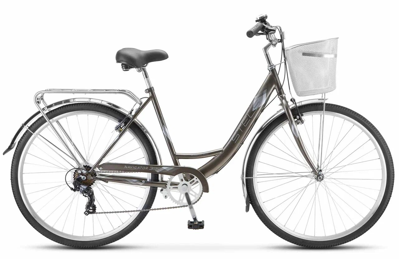 Дорожный велосипед STELS Navigator 395 28" Z010 рама 20" Серо-голубой (требует финальной сборки) 2024