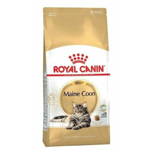 Сухой корм Royal Canin Maine Coon Adult для кошек породы мейн-кун,4 кг корм сухой royal canin maine coon adult 400 г сухой корм для кошек породы мейн кун старше 15 месяцев х 5 шт