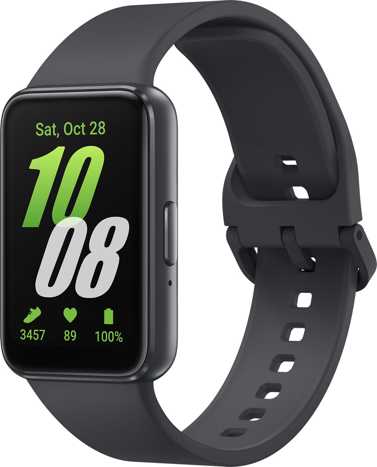 Смарт-часы Samsung Galaxy Fit 3 SM-R390 1.6" AMOLED корп. графитовый рем. графитовый разм. брасл. ML SM-