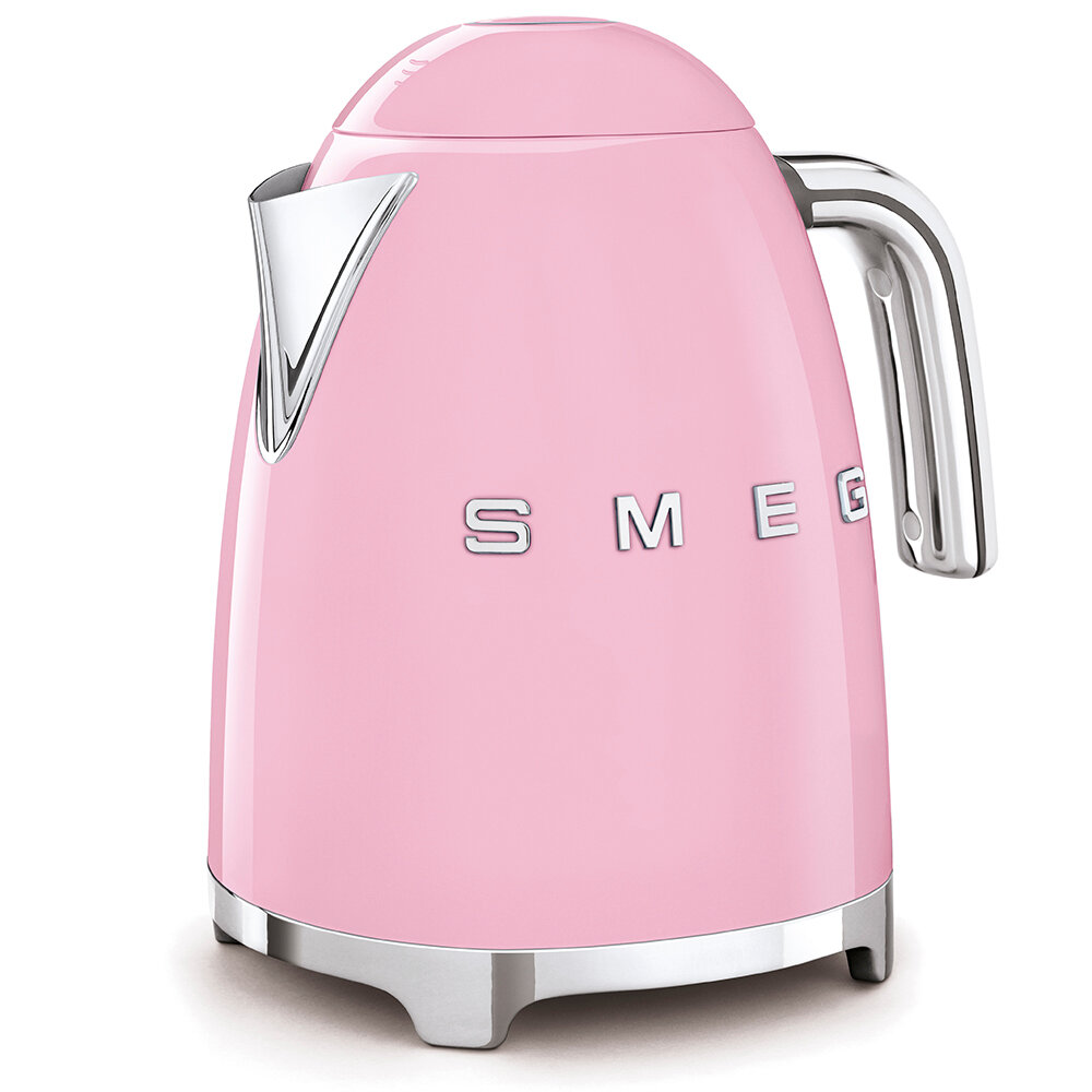 Чайник Smeg KLF03PKEU, 1.7л, нержавеющая сталь, цвет розовый — фото 1