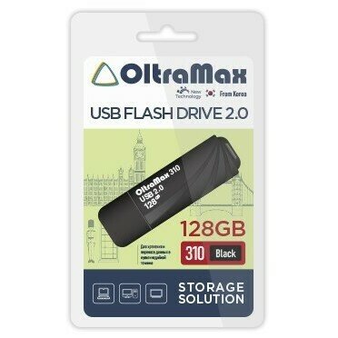 Накопитель USB 2.0 128GB OltraMax 310 чёрный - фото №3
