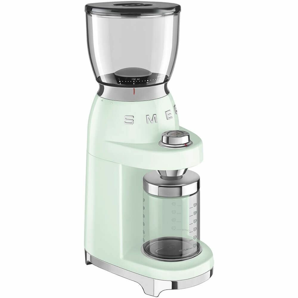 Кофемолка SMEG CGF01PGEU, пастельный зеленый