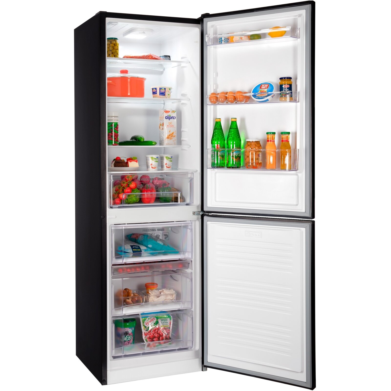 Холодильник NORDFROST NRG 152 B черный перламутровое стекло - фотография № 6