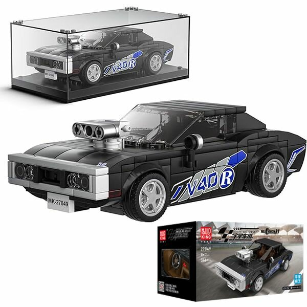 Конструктор Mould King 27049 MOC Мини-автомобиль Charger RT, 346 деталей, серии Спид Чемпионс, Детские игрушки, Коллекционные игрушки